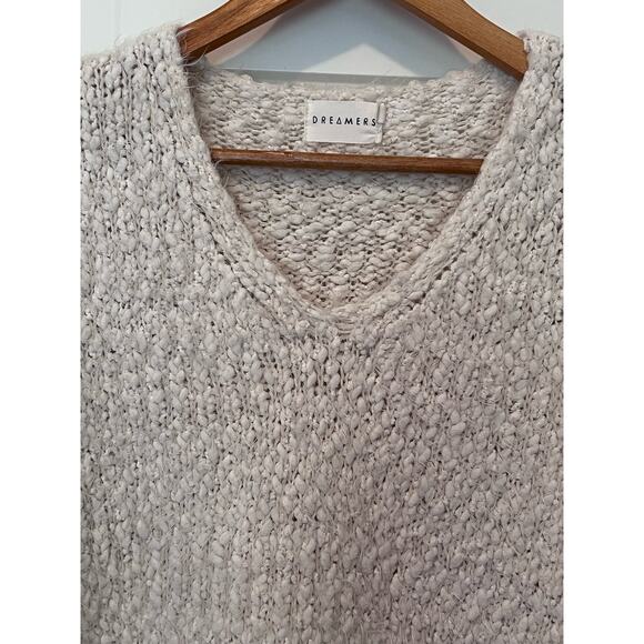 Dreamers Cream Sweater Size S/M - Picture 6 of 8